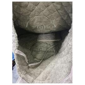 Chanel-Chanel XL Tragetasche in limitierter Auflage-Beige,Grau