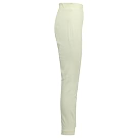 Giambattista Valli-Giambattista Valli Straight Leg Pants in Ecru Cotton -White,Cream