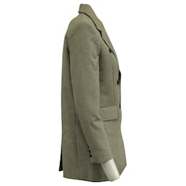 Maje-Maje Goldie Gefütterter Mantel mit Hahnentrittmuster in Braunem Polyester-Braun