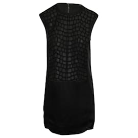 Helmut Lang-Helmut Lang Embossed Mini Dress in Black Polyester -Black