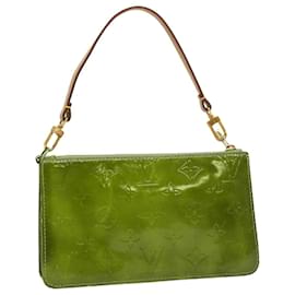 Louis Vuitton-LOUIS VUITTON Monogram Vernis Lexington Pouch Beige M91133 LV Auth 30120-Beige