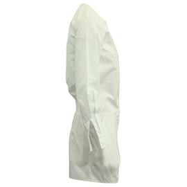 Nina Ricci-Nina Ricci Long Sleeve Jumpsuit in White Cotton -White