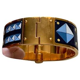 Hermès-hinge bracelet-Golden