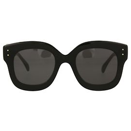 Alaïa Square-Frame Acetate Sunglasses Black