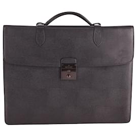 Mulberry-Mulberry Single Briefcase in Black Leather-Black