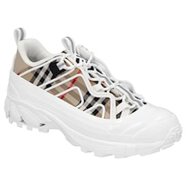 Burberry-Burberry men arthur sneakers in archive beige cotton-Other