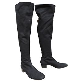Gucci thigh high boots p 37 Black