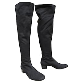 Gucci-Gucci thigh high boots p 37-Black