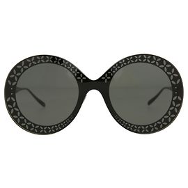 Alaïa Occhiali da sole in metallo stile aviatore Nero
