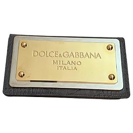 Dolce & Gabbana Handytaschen mit Maxi-Logoplatte Anthrazitgrau