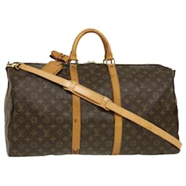 Louis Vuitton-Louis Vuitton Monograma Keepall Bandouliere 55 Boston Bag M41414 LV Auth pt2528-Outro