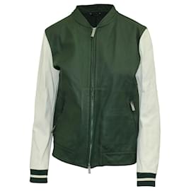 Fendi-Black and Green Jacket-Green