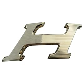 Hermès-Fivela Hermès H SPEED NOVA nunca usada em aço dourado-Gold hardware