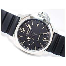 Panerai-PANERAI Luminor1950 3 GMT DU JOUR 24H Acciaio Hommes-Argenté
