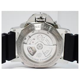 Panerai-PANERAI Luminor1950 3 GMT DU JOUR 24H Acciaio Hommes-Argenté