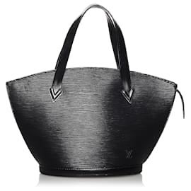 Louis Vuitton-Louis Vuitton Black Epi Saint Jacques PM Short Strap-Black