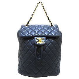 Sac à dos Chanel Blue Timeless Urban Spirit Bleu Bleu Marine