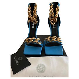 Versace Sandal chain collection 2022 Turquoise