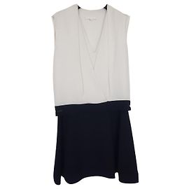 Robe Bi Noire/Ecru Alexander WANG Noir Blanc cassé