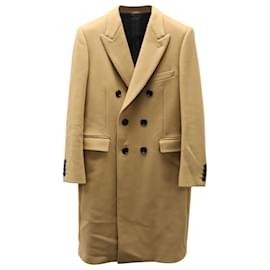 Céline-Celine lined Breasted Trench Coat in Brown Cashmere-Brown