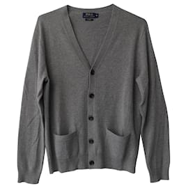 Ralph Lauren-Ralph Lauren Cardigan in Grey Cashmere-Grey