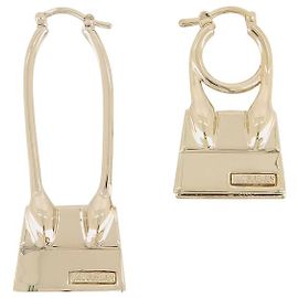 Jacquemus Orecchini Les Créoles Chiquito Nœud in ottone dorato D'oro Metallico