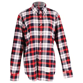 Thom Browne-Thom Browne Checked Button Front Shirt in Multicolor Cotton -Other