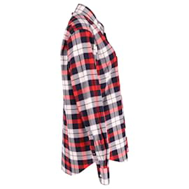 Thom Browne-Thom Browne Checked Button Front Shirt in Multicolor Cotton-Other