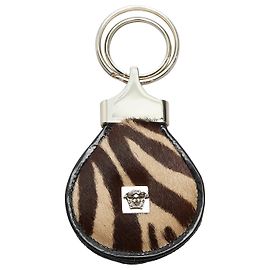 Versace Brown Medusa Key Ring Brown