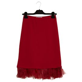 LORIS AZZARO RED FEATHERS FR38 Rot