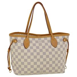 Louis Vuitton-LOUIS VUITTON Damier Azur Neverfull PM Tote Bag N41362 LV Auth 30353-Other
