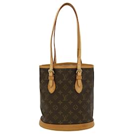 Louis Vuitton-LOUIS VUITTON Monogram Bucket PM Shoulder Bag M42238 LV Auth pt3065-Other
