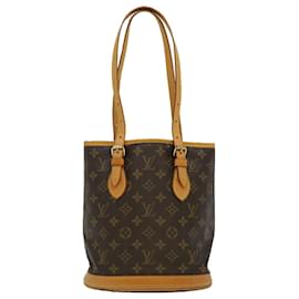Louis Vuitton-LOUIS VUITTON Monogram Bucket PM Shoulder Bag M42238 LV Auth pt2995-Other