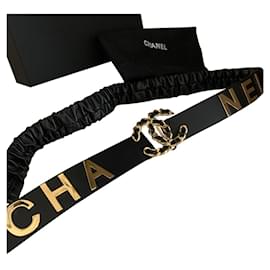 Chanel-Cinturón de chanel-Negro