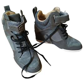 Autre Marque-G-Star RAW GS62492/377 Yard Wedge Belle Giltedge heeled sneakers 38 Dark grey-Dark grey