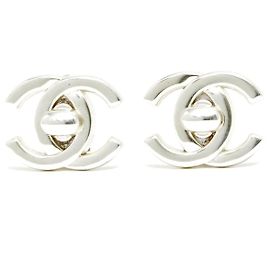 Chanel CLIP TURNLOCK CC ARGENTO L Argento