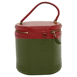 Louis Vuitton-LOUIS VUITTON Epi Cannes Vanity Hand Bag Red M48037 LV Auth ar7238-Red