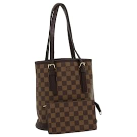 Louis Vuitton-LOUIS VUITTON Damier Ebene Marais Bucket Shoulder Bag N42240 LV Auth pt3198-Other