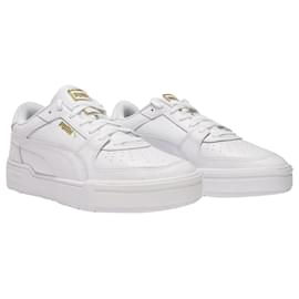 Puma-CA Pro Sneakers in White Leathers-White