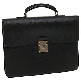 LOUIS VUITTON Épi Robusto 1 Sac Business Noir M54532 LV Auth pt3352 Noir
