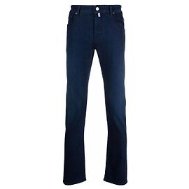 Jacob Cohen Logo Patch Slim Jeans Blue Navy blue