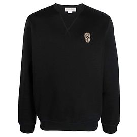 Sudadera con capucha Calavera de cristal de Alexander McQueen Negro