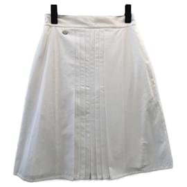Chanel-Chanel  Classic Hole Skirt-White