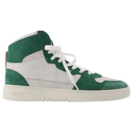 Autre Marque-Dice Hi Sneakers - Axel Arigato - White/Green Kale - Leather-Green
