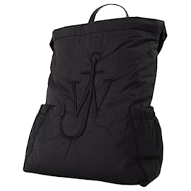 JW Anderson-Drawstring Anchor Backpack in Black Synthetic-Black