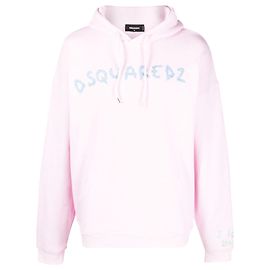 Dsquared2 Bestickter Logo-Hoodie Pink
