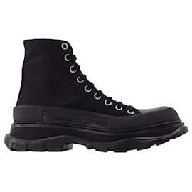 Alexander Mcqueen-Tread Slick Sneakers in Black Fabric-Multiple colors