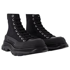 Alexander Mcqueen-Tread Slick Sneakers in Black Fabric-Multiple colors