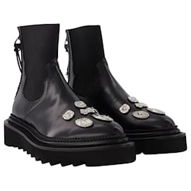 Toga Pulla-Aj1228 Ankle Boots - Toga Pulla - Leather - Black-Black
