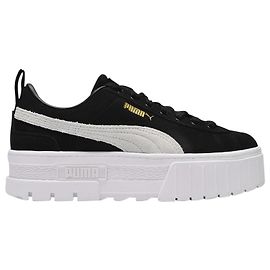 Puma Baskets Mayze en Cuir Suédé Noir Noir